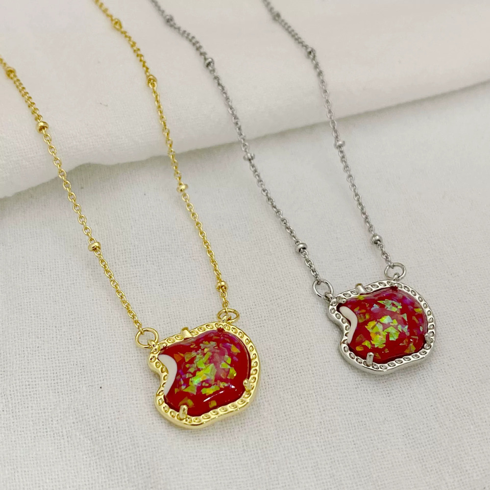 Kendra Scott Apple Pendant Metal Necklace